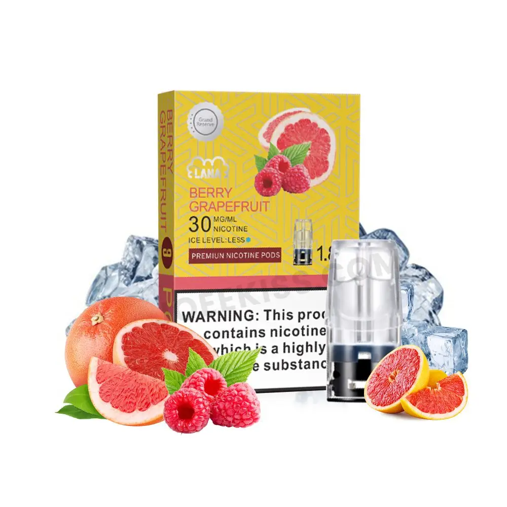 LANA電子煙3顆煙彈漿果葡萄柚