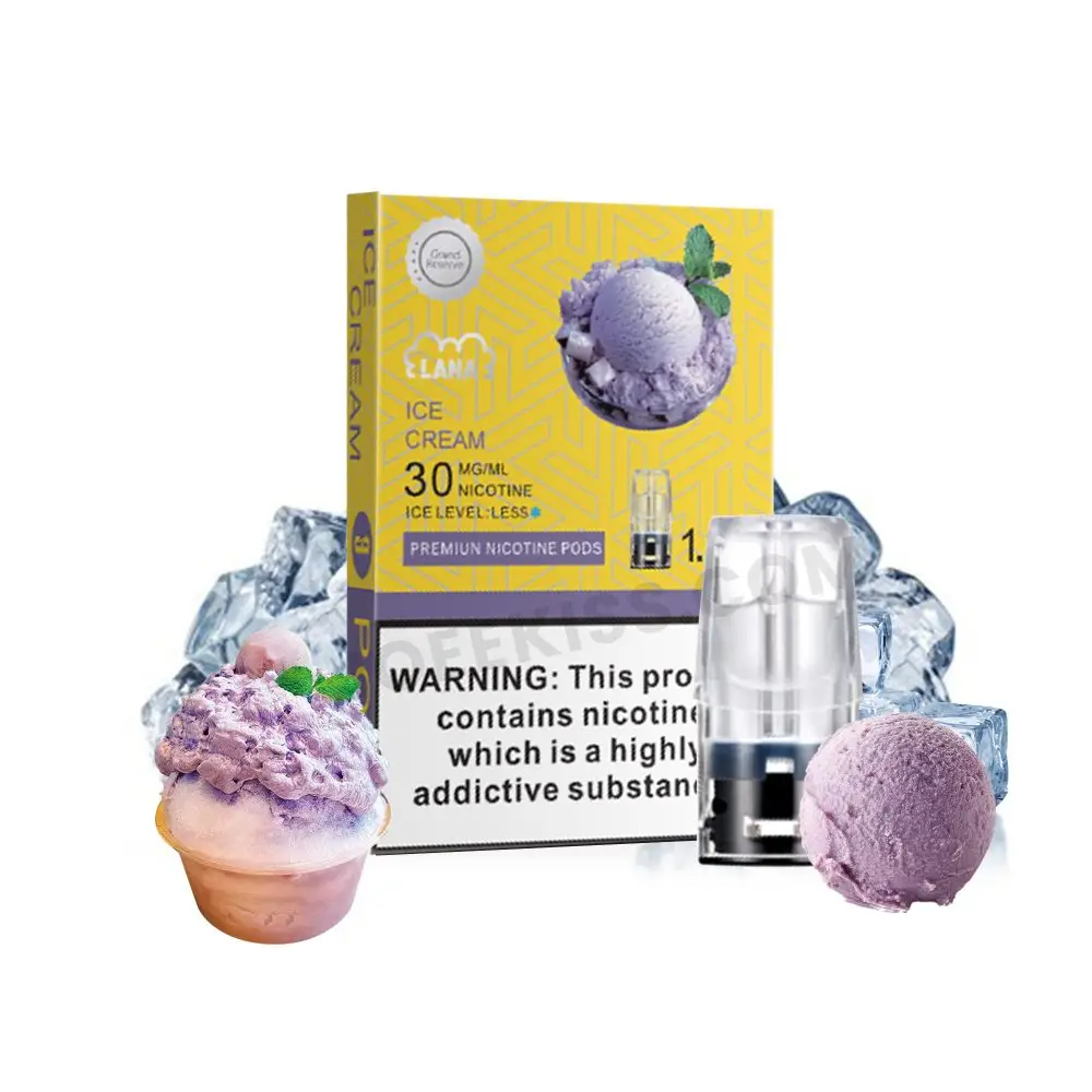 LANA電子煙3顆煙彈香芋冰淇淋