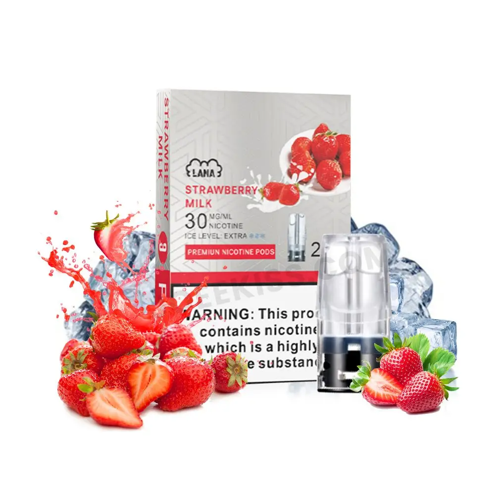 LANA電子煙煙彈草莓牛奶