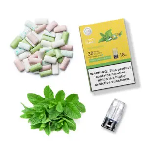 LANA電子煙3顆煙彈薄荷口香糖