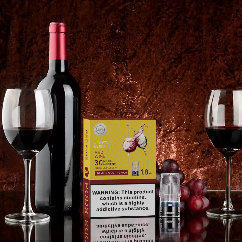 LANA電子煙3顆煙彈紅酒